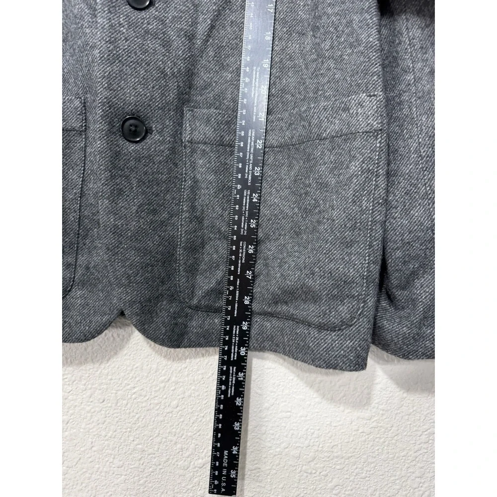 Gap Mens Wool Blend Blazer M Preppy Sweater Dressy Gray New